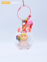 Porte-clés en peluche Friendsheep Carnival Circus Series, pendentif Kawaii, breloque de sac en forme d'animal de cirque, jouet