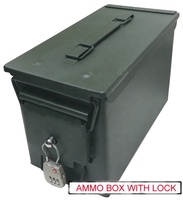 Boîte à outils robuste et résistante aux intempéries M2A1 avec poignée robuste et serrure sécurisée