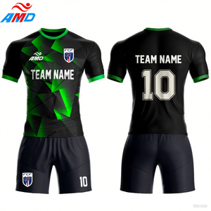 100% Polyester Verf Op Maat Gemaakt Voetbalshirt Heren En Dames Voetbalshirt Populaire Hot Sublimatie Technologie Voetbal Set - Product Image 1