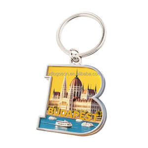 Llavero de metal con mapa de Hungría, recuerdos de Hungría, con dijes de Paprika y <span class=keywords><strong>Cubo</strong></span> de <span class=keywords><strong>Rubik</strong></span>, llavero esmaltado 'I Love Hungary' - Product Image 4