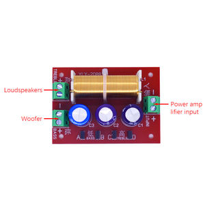 YLY-2088 400W einstellbare 2-Wege-Crossover-Filter 1 Einheit Audio-Lautsprecher Frequenz teiler Vollbereichs-Höhen-Bass verstärker modul - Product Image 3