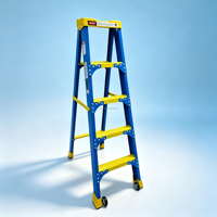 Échelle télescopique pliable légère et portable avec plateau à outils pour les réparations à domicile et la peinture en intérieur