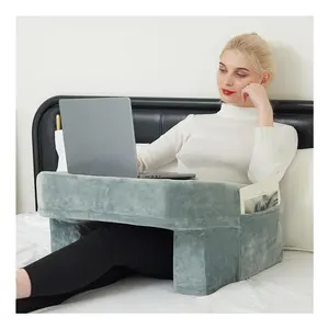 Soft Reading Pillow Arm Rest Lap Desk Pillow For Adult Gaming Working Playing Crocheting Sitting In Floor Sofa