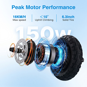 Factory OEM ODM 150W Motor 16Km/h, Light-Up 2 Wheels Scooter, <b>Iron</b> Frame Waterproof for Teens QK-S20 Dual Safety - Product Image 5