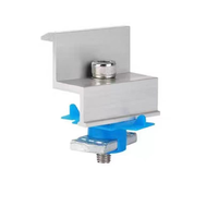 Accessoires de fixation solaire, raccords PV en aluminium, connecteur à boulon de serrage pour système de support de panneaux solaires sur toit et au sol