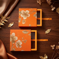 Boîte cadeau à tiroir coulissant avec logo personnalisé pour bijoux, bougies, cosmétiques, emballage de vente au détail, cadeaux spéciaux et présentation de marque