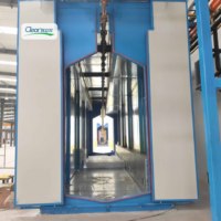 Four industriel automatique de peinture en poudre et de cuisson pour substrats métalliques, haute productivité, nouveau