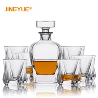 Whiskey Glass Set Amazon Best Sale Luxury Whiskey Glass Decanter Set With 6 Glasses Customized Whiskey Decanter Set For Sale