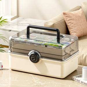 <b>Food</b> <b>Container</b> With Handle Airtight Stacking <b>Plastic</b> Box Korean Style Multifunctional Rectangular Design - Product Image 4