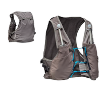 Gilet d'hydratation unisexe Nathan, en nylon léger, ajustement rapide, réfléchissant, comprend deux bouteilles Hydrapak de 14 oz (4 L)