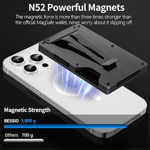 <span class=keywords><strong>Portafoglio</strong></span> Magnetico in Metallo per Carte e Telefono con <span class=keywords><strong>Clip</strong></span> Portasoldi per Apple AirTag, Set Regalo Aziendale, Regalo per Uomo - Product Image 4