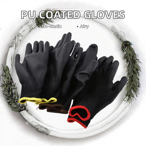 Guantes de trabajo industriales para hombres de alta calidad, resistentes al desgaste, antideslizantes, recubiertos de <span class=keywords><strong>PU</strong></span>, excelentes guantes de seguridad de agarre - Product Image 3
