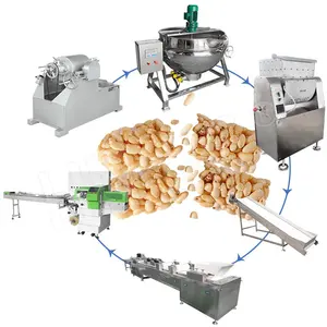 HNOC Chocolate Candy Halva Protein Bar Production Line Automatic Manufacture Machine for Make Cereal Bar