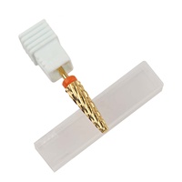 Taille standard internationale personnalisée 2XF-3XCEnsemble de forets à ongles en carbure de tungstène à revêtement doré