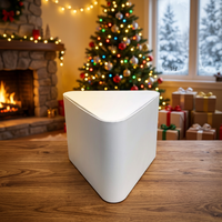 Boîte cadeau portable biodégradable en forme d'avion créative avec fenêtre pour l'emballage de chocolats, bonbons et biscuits de Noël
