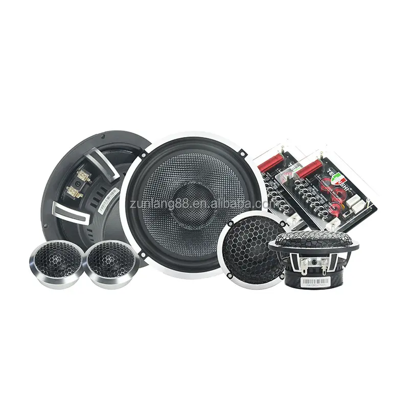 Speaker Subwoofer Mobil 6.5 inci Crossover 2 inci Tweeter 3 inci komponen Speaker jarak menengah keseluruhan 6.5 "Speaker Mobil 3 jalan