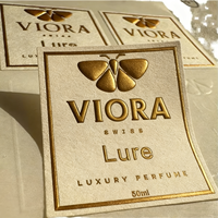 Étiquettes autocollantes personnalisées de luxe en vinyle gaufré or mat, résistantes à la chaleur, avec logo en relief 3D pour bougies, artisanat et parfums