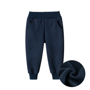 Molletonné pour enfants, pantalon Long, épais, décontracté, Sport, garçons, bleu, noir, gris, automne, hiver, <span class=keywords><strong>2022</strong></span> - Product Image 4
