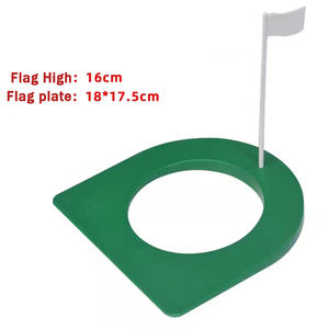 Logo personnalisable pratique de <span class=keywords><strong>golf</strong></span> en plastique intérieur mettant des drapeaux verts et des tasses avec trou trou de tasse - Product Image 4