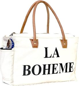 Durable Canvas and <b>Leather</b> Shoulder <b>Bag</b> for Women Large Tote Handbag for Laptop <b>Work</b> College Shopping Travel and Everyday Use - Product Image 1