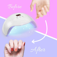 Lampe UV LED 36W à séchage rapide pour vernis à ongles en gel, machine portable de manucure et de pédicure avec capteur Équipement de salon