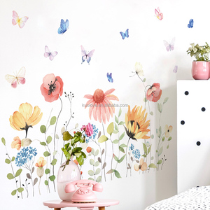 Adesivi murali colorati con farfalle <span class=keywords><strong>da</strong></span> giardino fiorito - Product Image 2