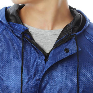 Impermeable Azul Extra Largo y Ligero para una Persona, para Adultos, para Acampar al Aire Libre, con Bolsillos en el Capucha, Diseño de una Sola Pieza - Product Image 4