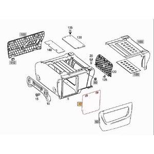<b>Mercedes</b> Benz V260 <b>Seat</b> Side <b>Cover</b> Trim Panel 4485410000 Matte Finish Plastic For Van Interior - Product Image 3