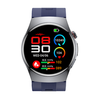 Reloj Inteligente S201 para Hombre y Mujer, Pantalla AMOLED de 1.56 Pulgadas, Asistente de Voz Inteligente, Bomba de Aire, ECG, Monitoreo del Sueño