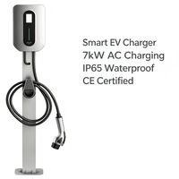 Cargador Inteligente para Vehículos Eléctricos al por Mayor, 7KW 32A Tipo 2 Wallbox con Control por APP, OCPP 1.6J, WiFi, Estación de Carga para Vehículos Eléctricos, CE TUV