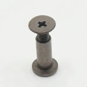 Book screw rivets stud head leather craft chicago nail for wallet bag album leather craft document binding