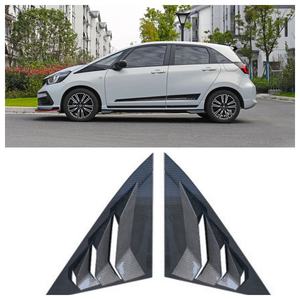 Welta Matte Gloss Black ABS Exterior Accessories Automobile Parts Carbon Look Infinite model <b>car</b> Louvers for Honda 4th FIT 2021+ - Product Image 1