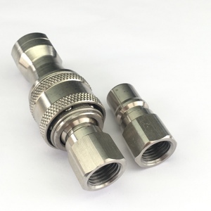 KZD 시리즈 1/4 "3/8" 빠른 분리 카펫 지팡이 청소를위한 스테인레스 스틸 황동 유압 빠른 커넥터 - Product Image 2