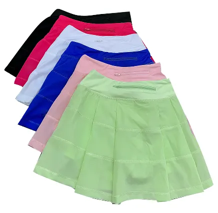 High Quality Pleated Skirt Suit Spring and summer Above Knee Length Pleated Skirt With Safety Pants For Mom And Me