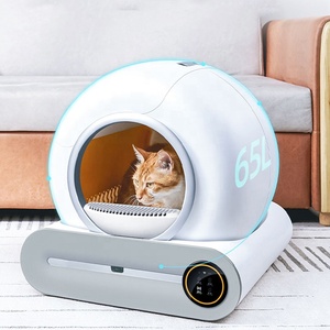 Tự động mèo xả rác hộp <span class=keywords><strong>Robot</strong></span> Máy móc lớn điện tử thông minh Mèo nhà vệ sinh đóng cửa dùng một lần tự làm sạch tự động hộp rác mèo - Product Image 1