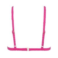 Maillots de bain personnalisés Tissu à séchage rapide Maillot de bain taille haute texturé rouge Triangle Bikinis & Beachwear