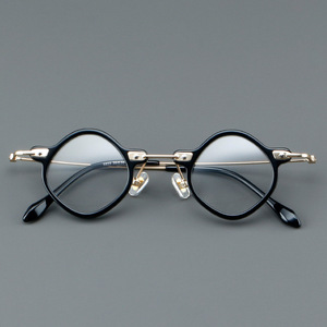 Nuovi Occhiali Retrò Unisex con Montatura Trasparente, Occhiali da Vista alla Moda a Rombo in Acetato Colorato - Product Image 3