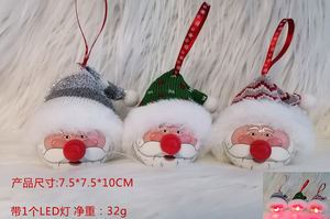 Chapeau de Père Noël en tricot personnalisable avec breloque boule - Pendentif décoratif de Noël pour l'affichage de cadeaux de Noël en magasin de détail - Product Image 6