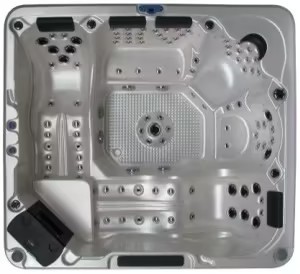 Grande baignoire à remous <span class=keywords><strong>portable</strong></span> avec bacs de relaxation intégrale pour la détente intérieure - Product Image 2