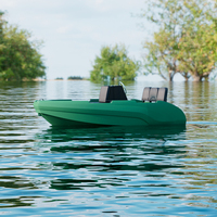 Bateau à rames 5 places en HDPE certifié CE de 3,6 m pour une navigation rapide sur les lacs, les mers et les stations balnéaires