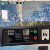 Distributeur automatique de glace commercial extérieur en libre-service avec SDK, corps en acier galvanisé pour station-service