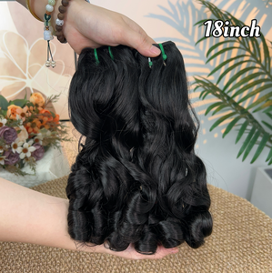 Lot de 12 paquets de cheveux bouclés rebondissants, 100g par paquet, extensions super double drawn, 100% cheveux humains, vente en gros - Product Image 5