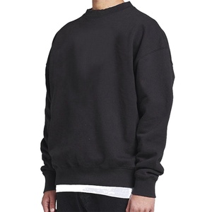 Wholesale Spring Autumn Men's High Quality French Terry Sweatshirts Custom Print Plus Size Winter Hoodies & Sweatshirts <b>for</b> Men - Product Image 2