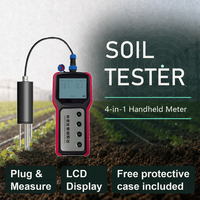 Testeur de sol portable de précision, écran LCD numérique, humidité, température, EC, salinité, pour la recherche scientifique