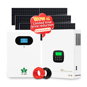 10kw סט שלם מערכת היברידית-רשת פוטו-וולטאית מערכת סולארית מונקריסטלין לוח מחוץ לרשת החשמל בית מטען כוח בית pwm pt pwm - Product Image 3