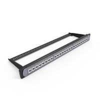 Rak PM seri 1U pengatur kabel Horizontal Panel Patch serat optik Bar manajemen kabel jaringan tembaga Otan