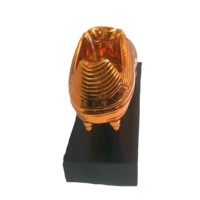 Trophée de chaussure d'or, ornement de récompense de figurine Statue commémorative moulée en 3D pour la décoration de bureau de compétition