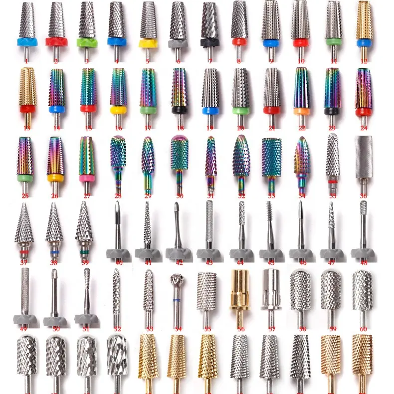 Tungsten Carbide Nail Drill Bit Milling Cutter For Manicure Electric Nail File Remove Gel Polish Nail Art Equipment