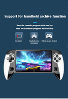 Console de jeu vidéo numérique portable X9 de 5,5 pouces avec batterie de 1500 mAh et Linux, cadeaux pour enfants pour les jeux vidéo