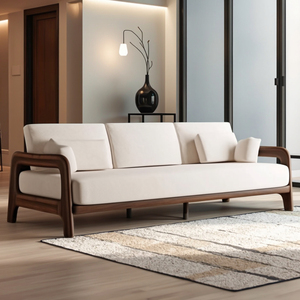 <span class=keywords><strong>Canapé</strong></span> en bois massif pour petits appartements Clubs d'auberges-Disponible en tailles simples doubles triples - Product Image 4